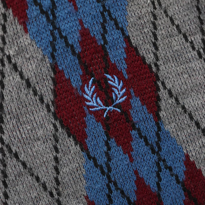 Fred Perry x Comme des Garcons Argyle Knit Sweater - (L)