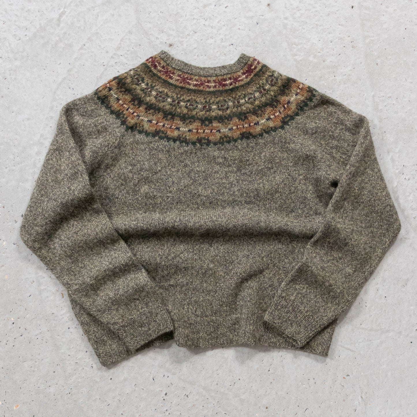 Polo Ralph Lauren Fair Isles Hand Knit Wool Sweater - 90s (XL)