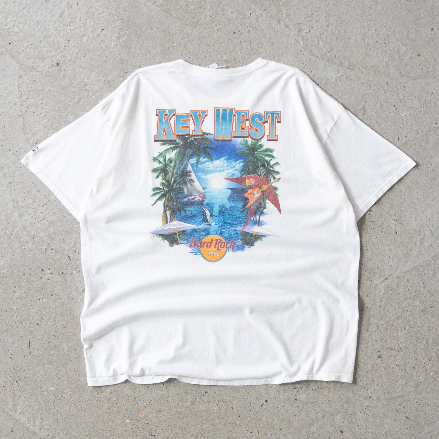 Vintage 90s Hard Rock Cafe Key West Tee - XXL - AL Vintage