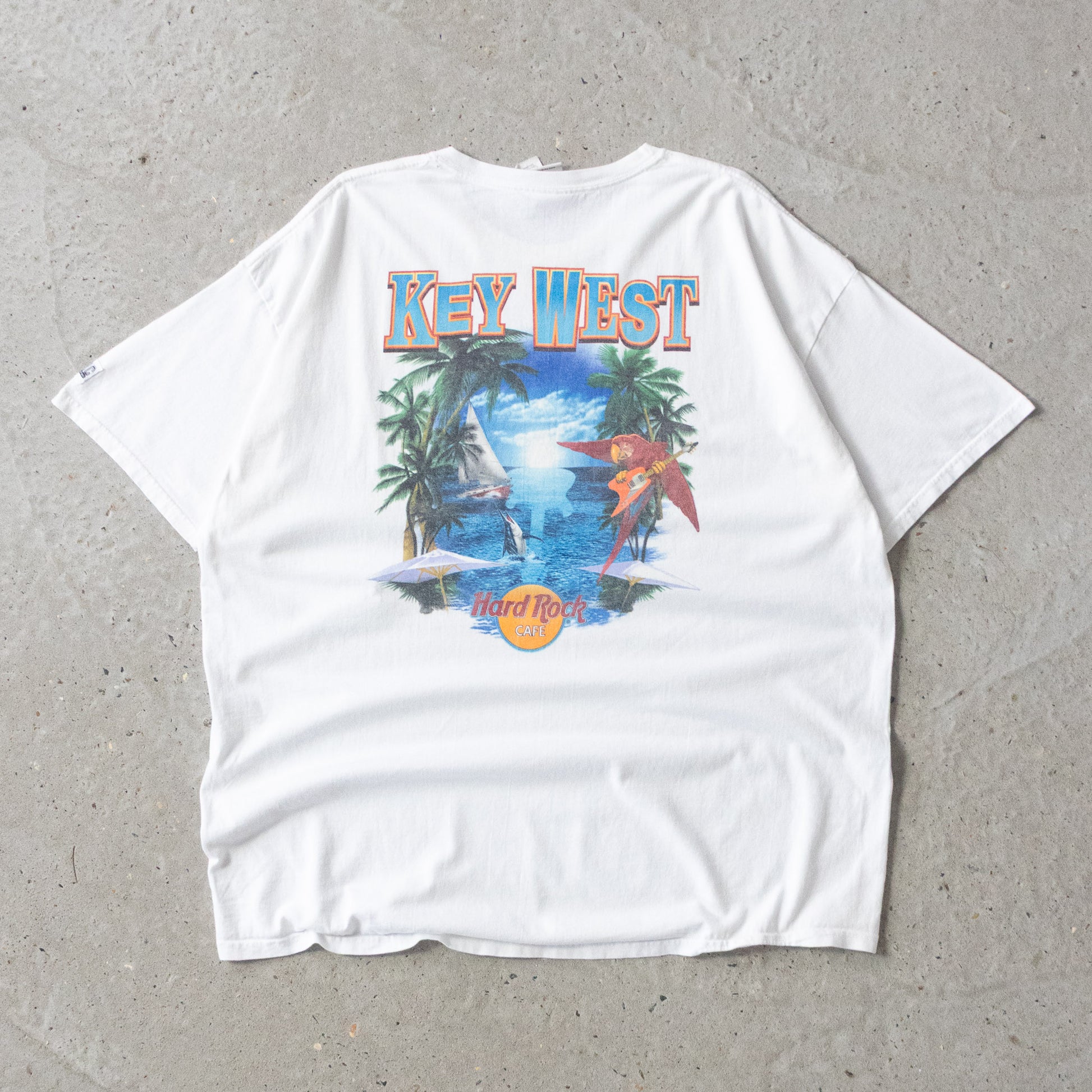 Vintage 90s Hard Rock Cafe Key West Tee - XXL - AL Vintage
