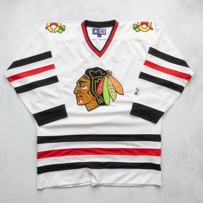 Vintage 90s Chicago Blackhawks NHL Starter Jersey - XL