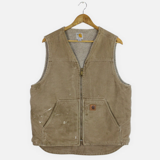 Vintage Carhartt Fleece Lined Vest - M