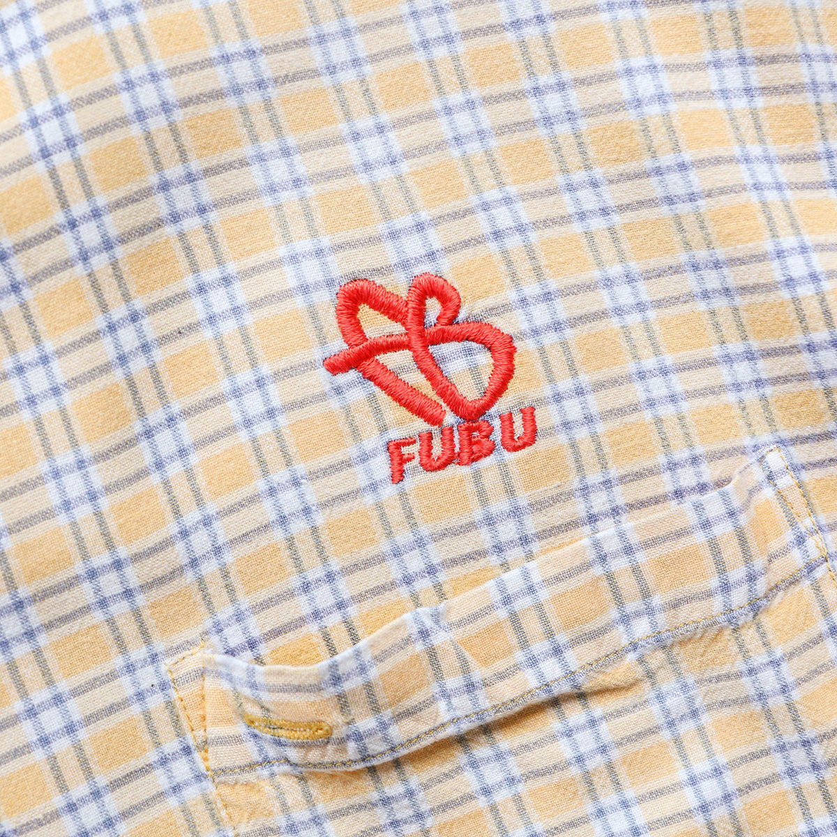 FUBU Plaid Button Up Short Sleeve Shirt – 2000s (XL)