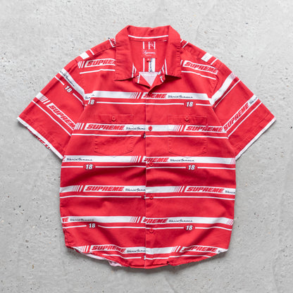 Supreme Striped Racing Work Shirt - FW18 (M)