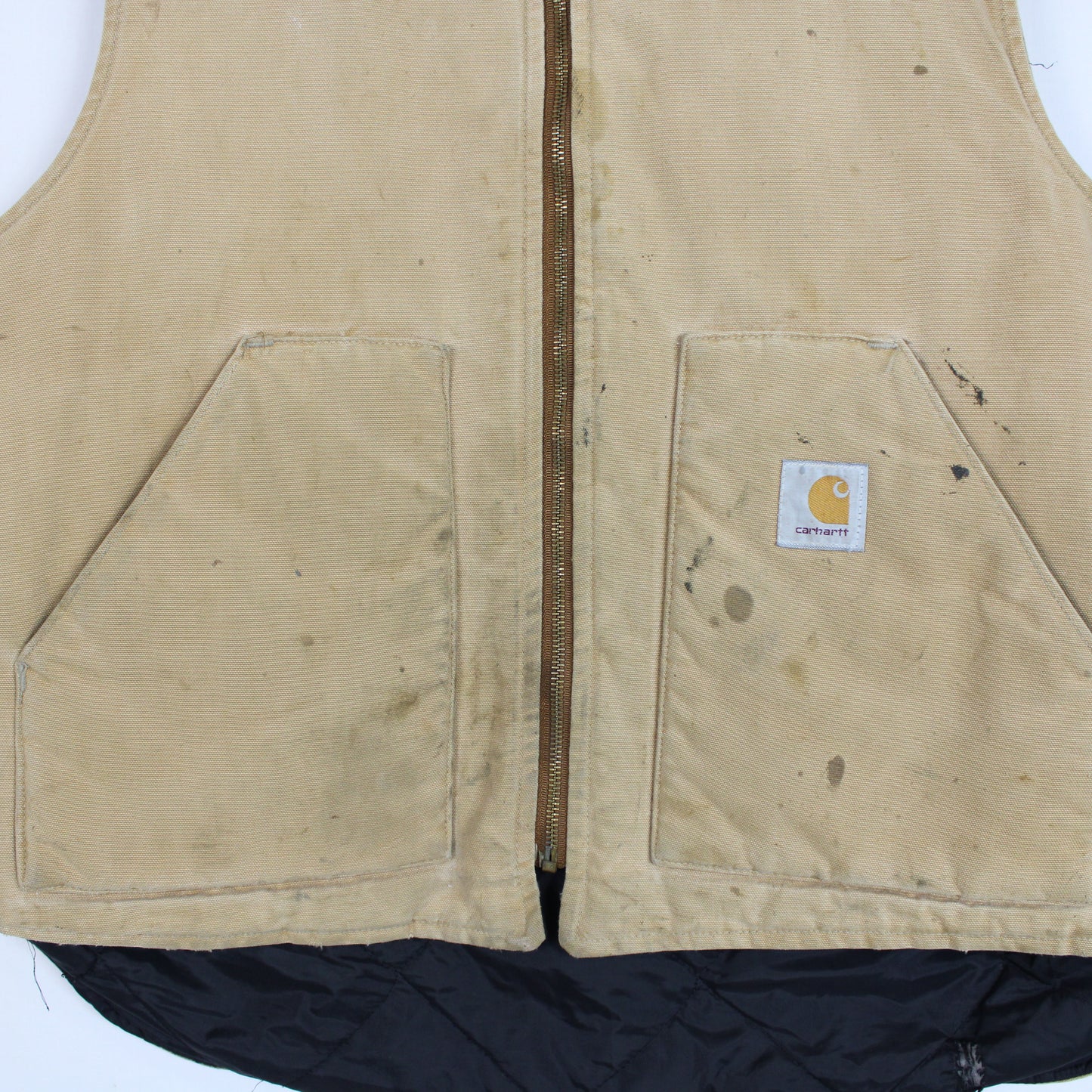 Vintage Carhartt Quilt Lined Vest - XL