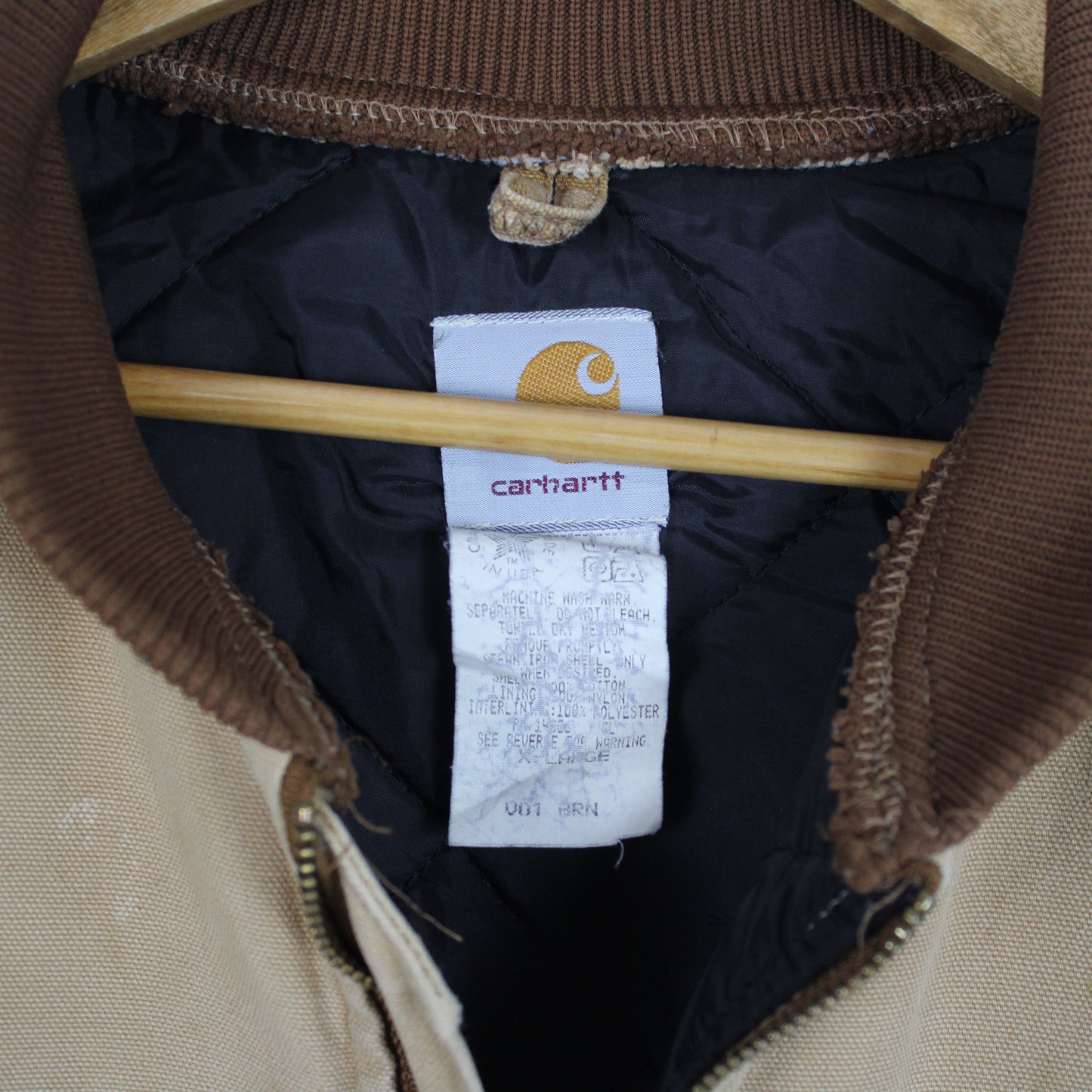 Vintage Carhartt Quilt Lined Vest - XL