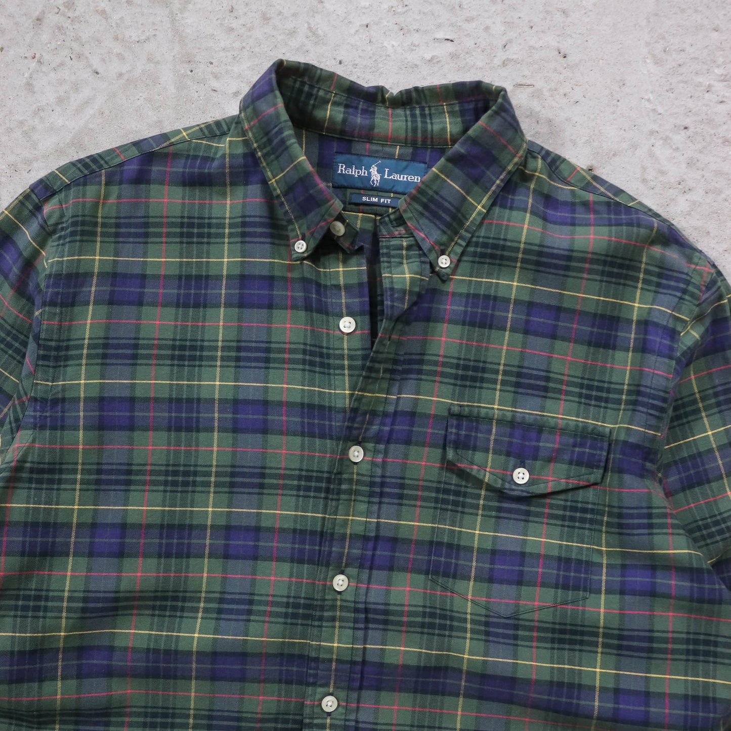 Polo Ralph Lauren Plaid Button Up Shirt - 90s (L)