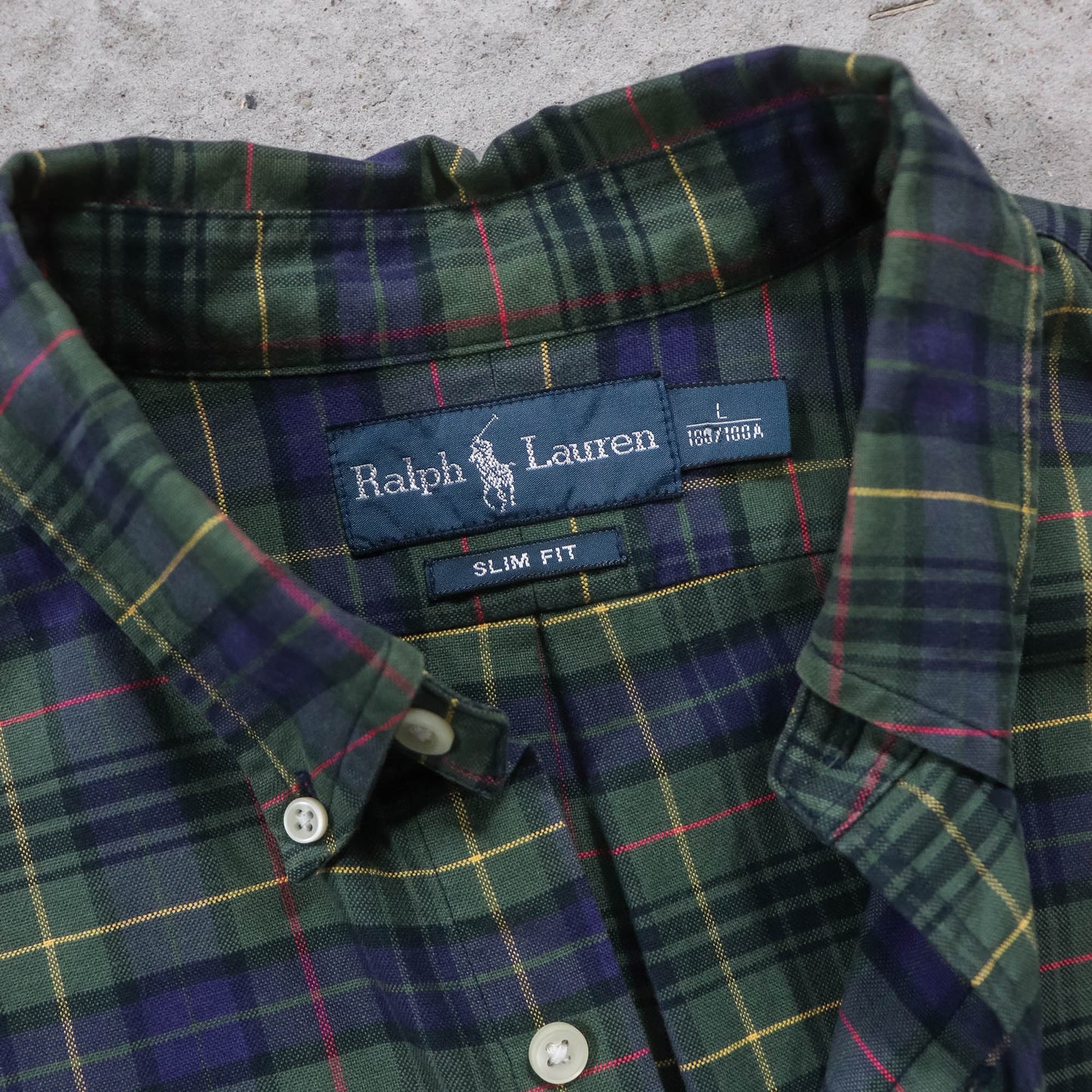 Polo Ralph Lauren Plaid Button Up Shirt - 90s (L)