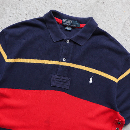 Polo Ralph Lauren Colour Block Rugby Shirt – 2000s (L)