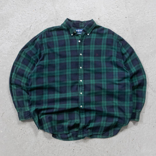 Polo Ralph Lauren Flannel Button Up Shirt - 90s (XL)