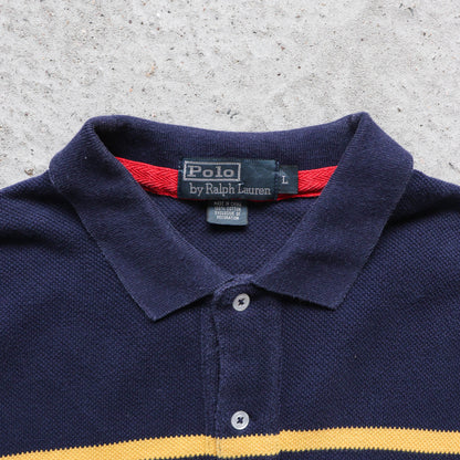 Polo Ralph Lauren Colour Block Rugby Shirt – 2000s (L)