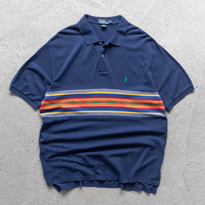 Polo Ralph Lauren Aztec Polo Shirt – 90s (XXL)