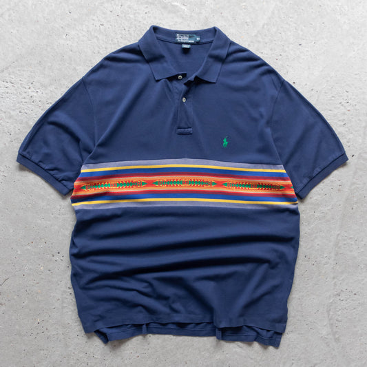Polo Ralph Lauren Aztec Polo Shirt – 90s (XXL)