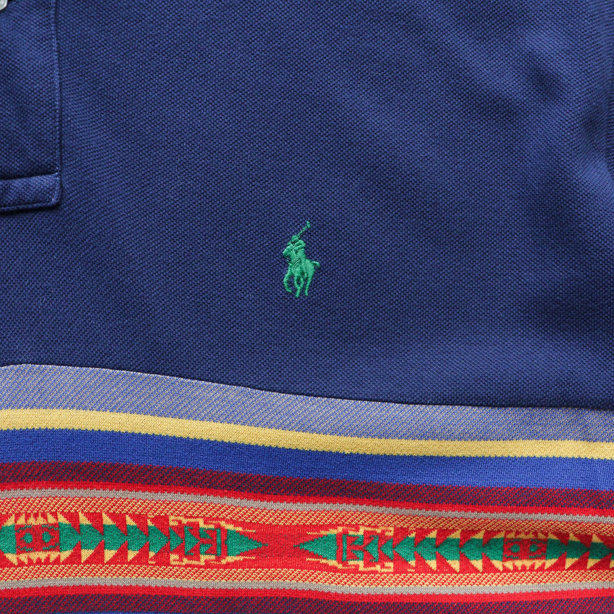 Polo Ralph Lauren Aztec Polo Shirt – 90s (XXL)