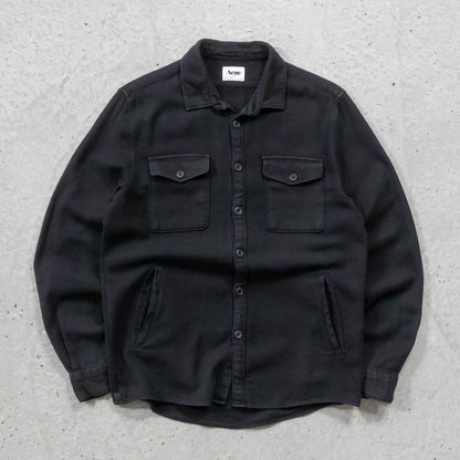 Acne Studios Tonal Plaid Flannel Utility Overshirt - M