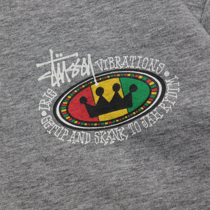 Vintage 90s Stussy Irie Rasta Longsleeve Tee - L