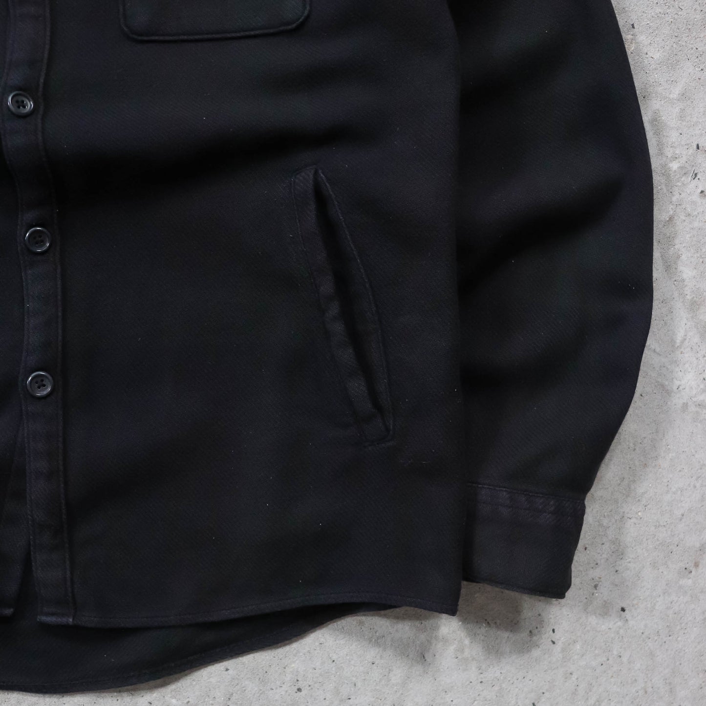 Acne Studios Tonal Plaid Flannel Utility Overshirt - M