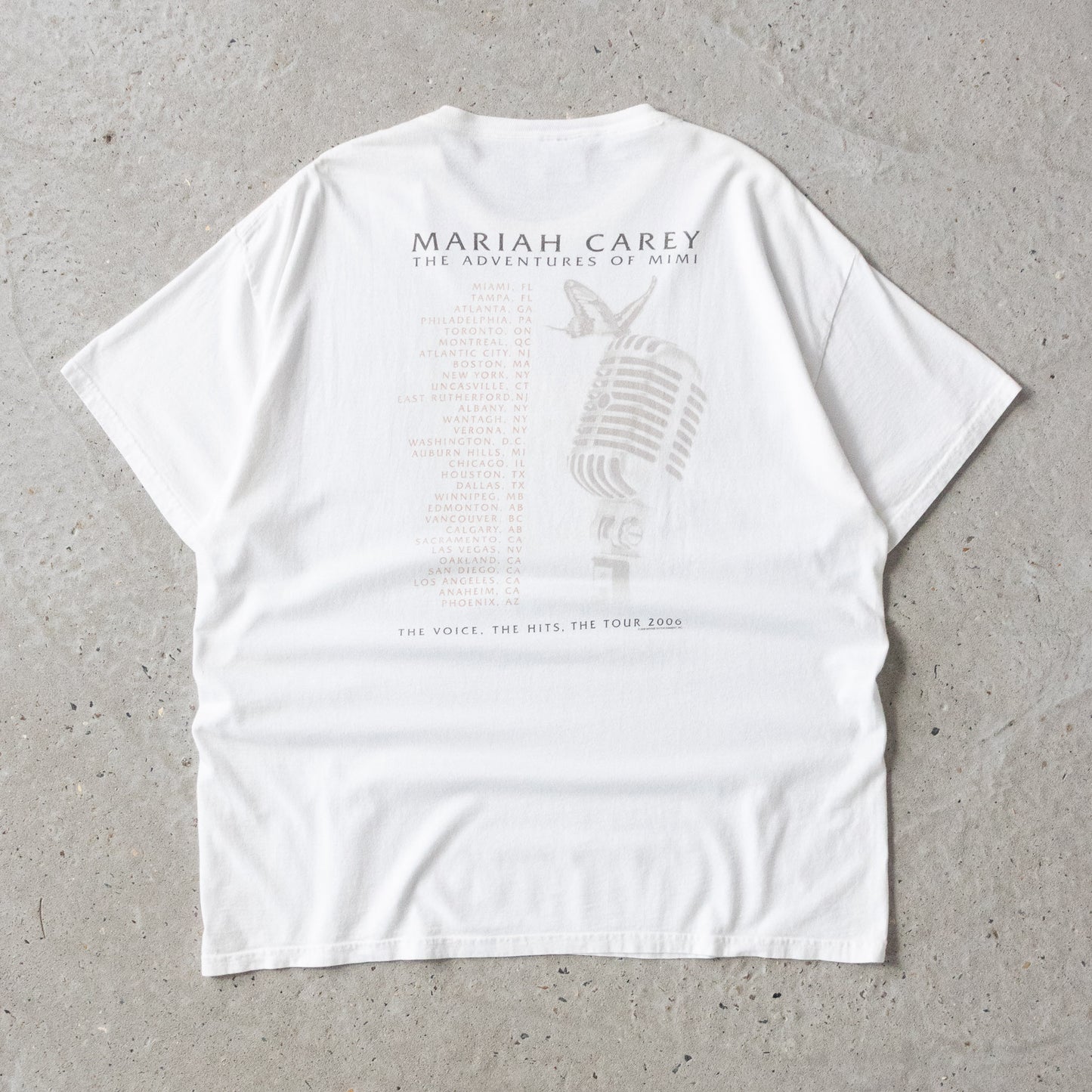 Vintage 2006 Mariah Carey Adventures of Mimi Tour Tee - XL