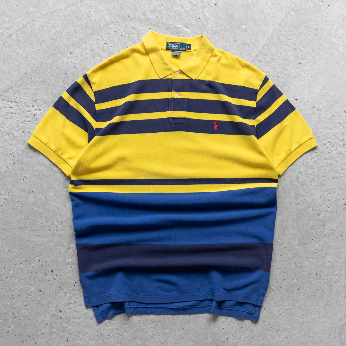 Polo Ralph Lauren Colour Block Polo Shirt – 2000s (L)