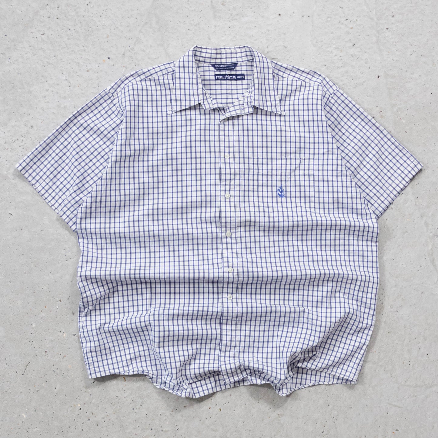 Nautica Plaid Button Up Shirt - 90s (XL)