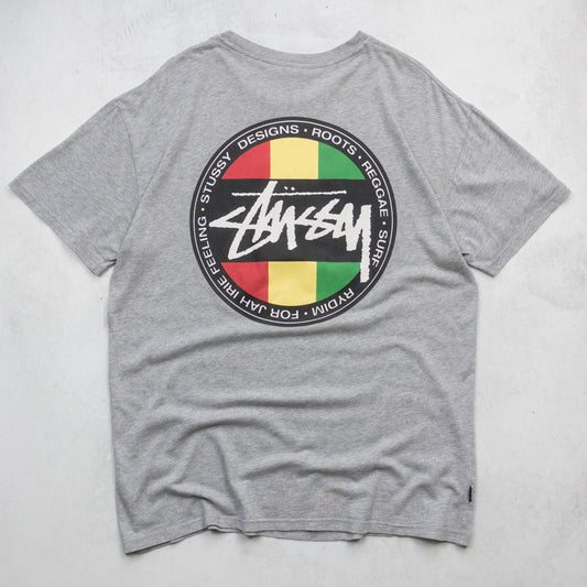 Vintage 2000s Stussy Reggae Roots Tee - M