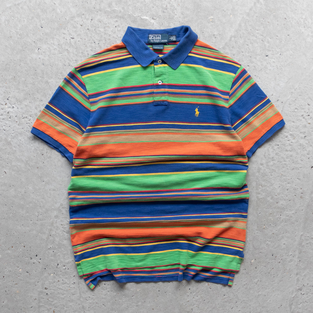 Polo Ralph Lauren Multicolour Striped Polo Shirt – 2000s (L)