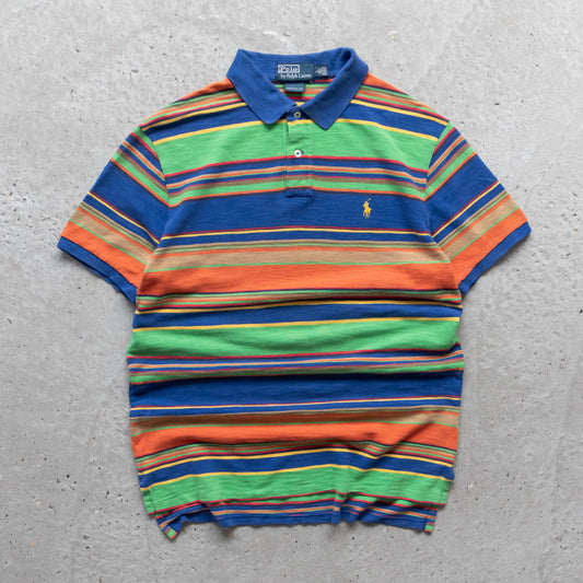 Polo Ralph Lauren Multicolour Striped Polo Shirt – 2000s (L)