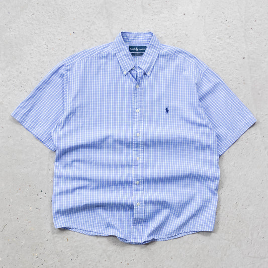 Polo Ralph Lauren Plaid Button Up Shirt - 90s (L)