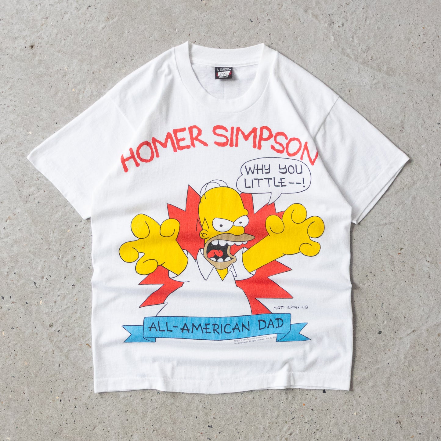 Vintage 1990 Homer Simpson The Simpsons Tee - L