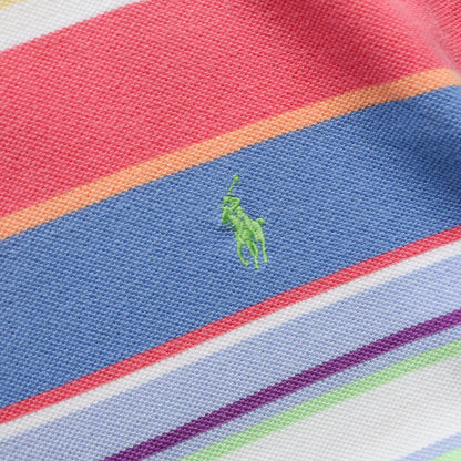 Polo Ralph Lauren Pastel Striped Polo Shirt – 2000s (L)