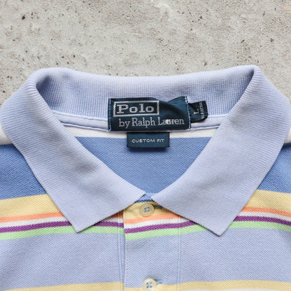 Polo Ralph Lauren Pastel Striped Polo Shirt – 2000s (L)