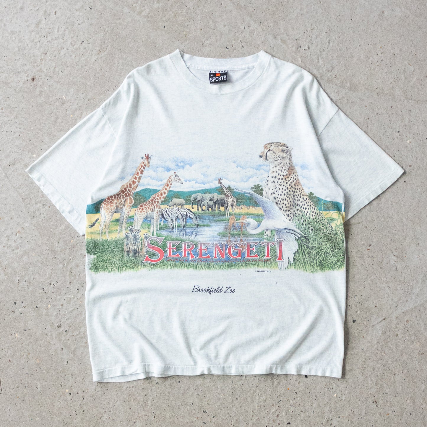 Vintage 1992 Serengeti Safari Habitat Tee - XL - AL Vintage