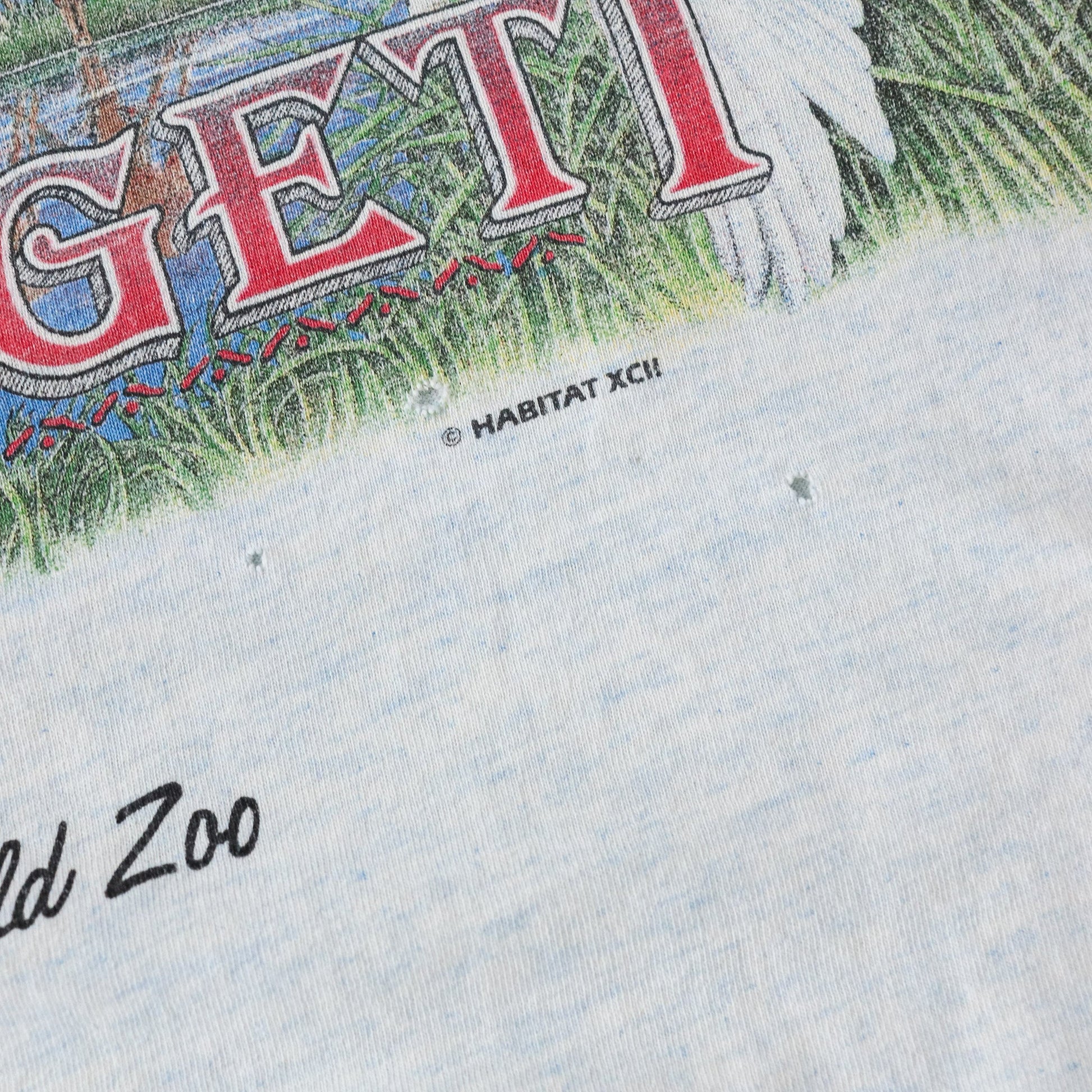 Vintage 1992 Serengeti Safari Habitat Tee - XL - AL Vintage