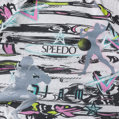 Vintage 90s Speedo Volleyball AOP Tee - L - AL Vintage