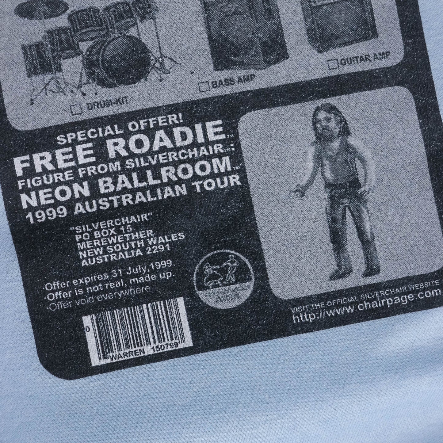 Silverchair Neon Ballroom Action Figure Tee - 1999 (M)