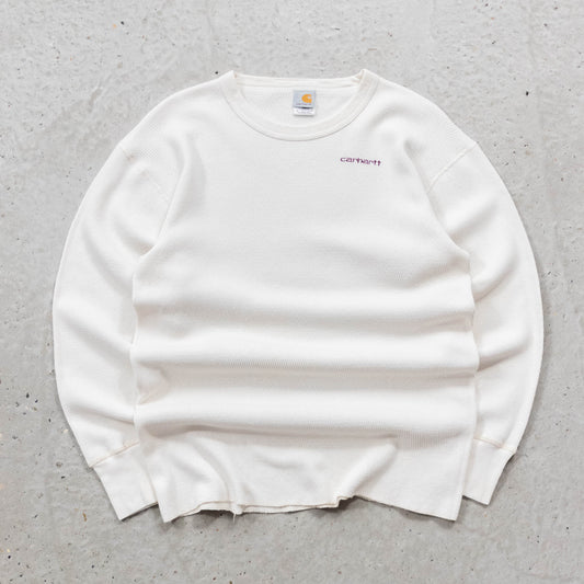 Carhartt Embroidered Longsleeve Thermal Shirt - 90s (L)