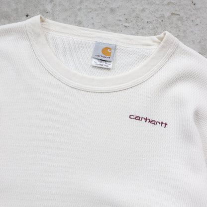 Carhartt Embroidered Longsleeve Thermal Shirt - 90s (L)