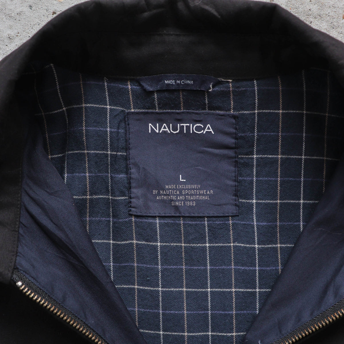Nautica Plaid Lined Harrington Jacket – 2000s (L)