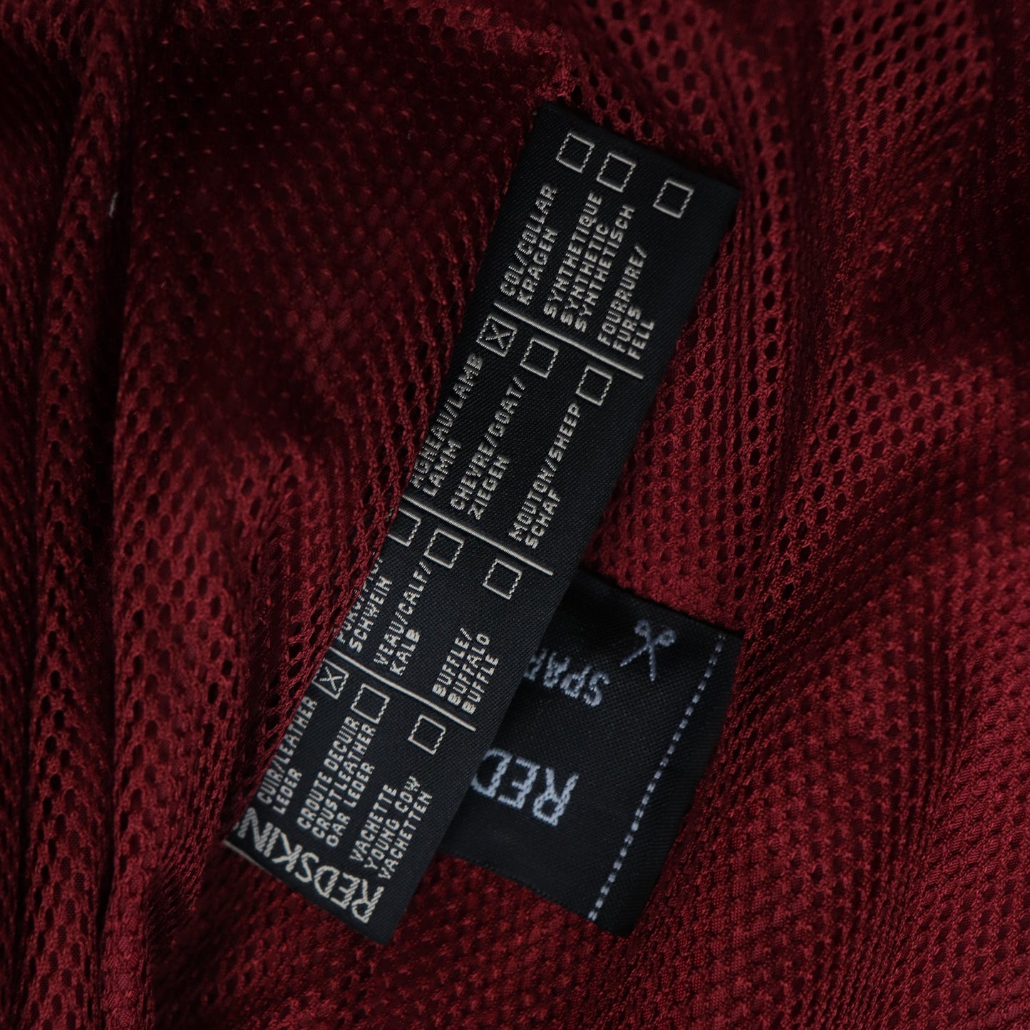 Vintage 2000s Redskins Leather Varsity Jacket - L