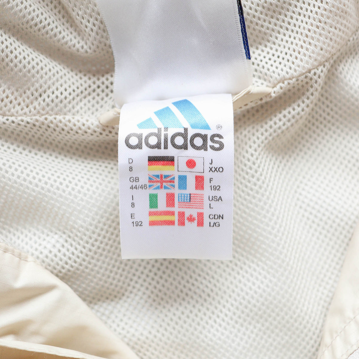 Adidas 1/4 Zip Hooded Anorak Jacket – 90s (L)