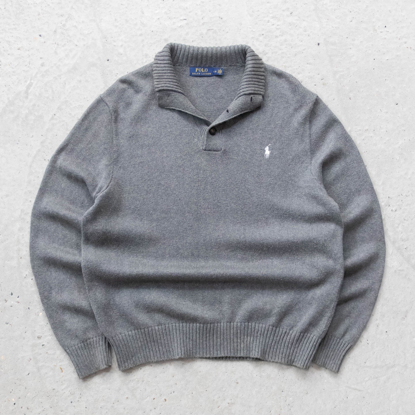 Polo Ralph Lauren Henley Knit Sweater - 2000s (L)