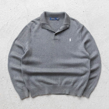 Polo Ralph Lauren Henley Knit Sweater - 2000s (L)