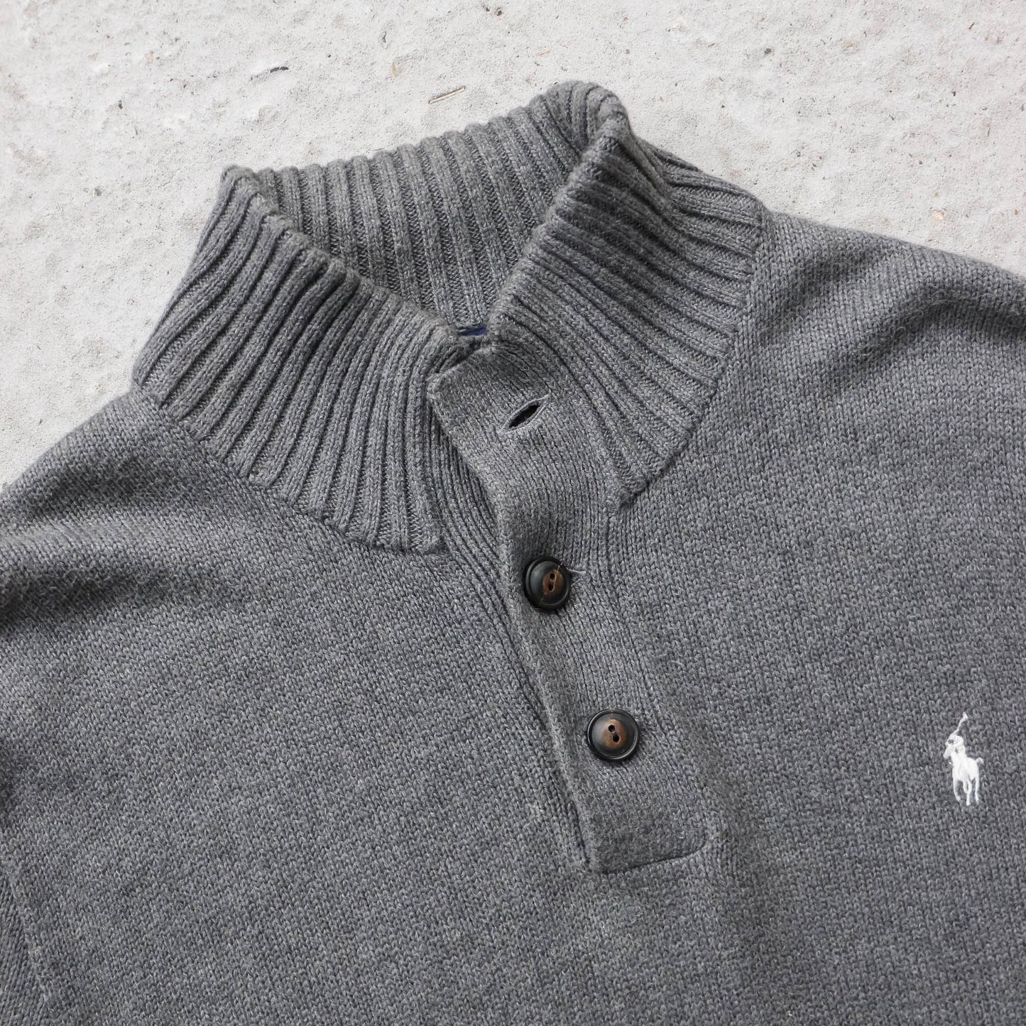 Polo Ralph Lauren Henley Knit Sweater - 2000s (L)