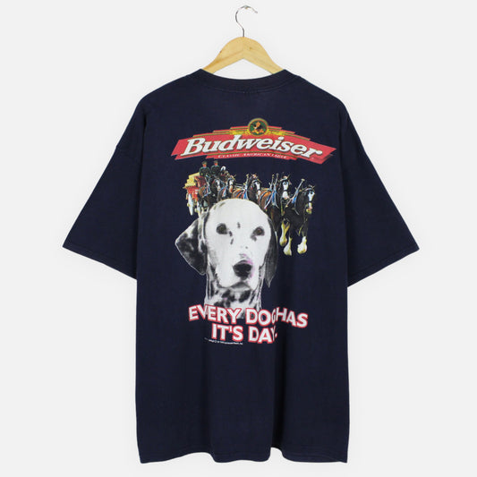 Vintage 1999 Budweiser 'Every Dog Has It's Day' Tee - XXL