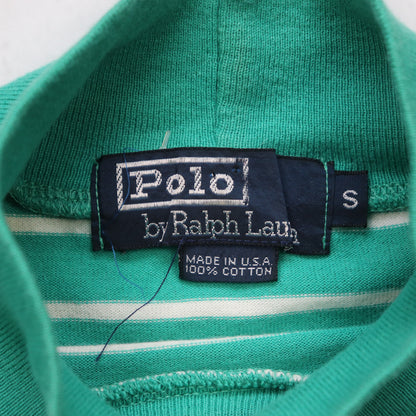 Vintage 80s Polo Ralph Lauren Mockneck Longsleeve Tee - S