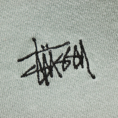 Vintage 90s Stussy Embroidered Logo Sage Sweatshirt - XL
