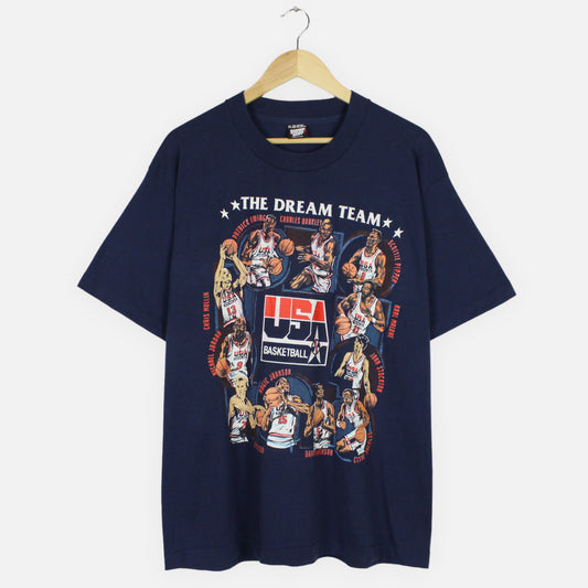 Vintage 1992 USA Dream Team Olympics Basketball Tee - XL