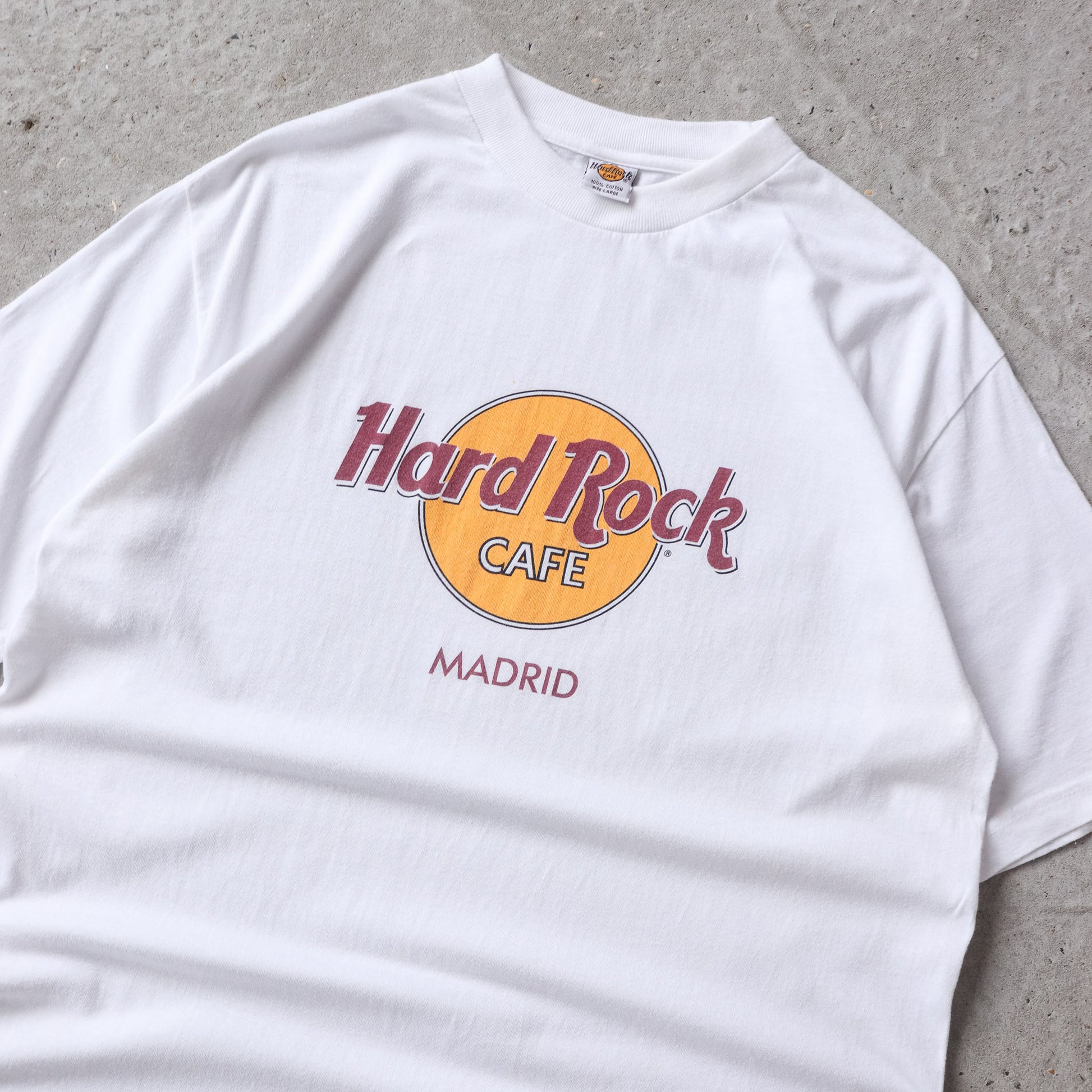 Vintage 90s Hard Rock Cafe Madrid Tee - L - AL Vintage
