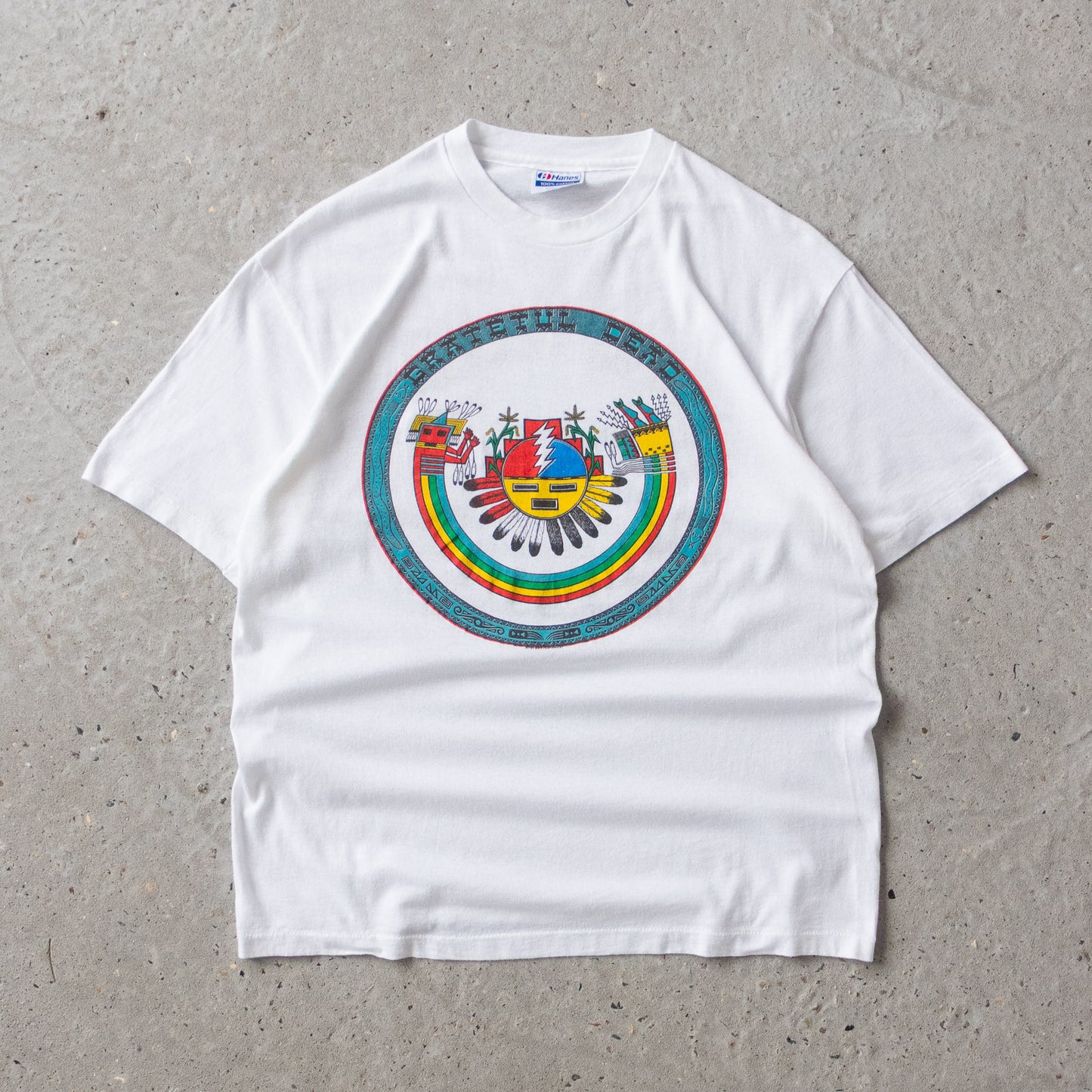 Vintage 1985 Grateful Dead Sun Face Tee - L