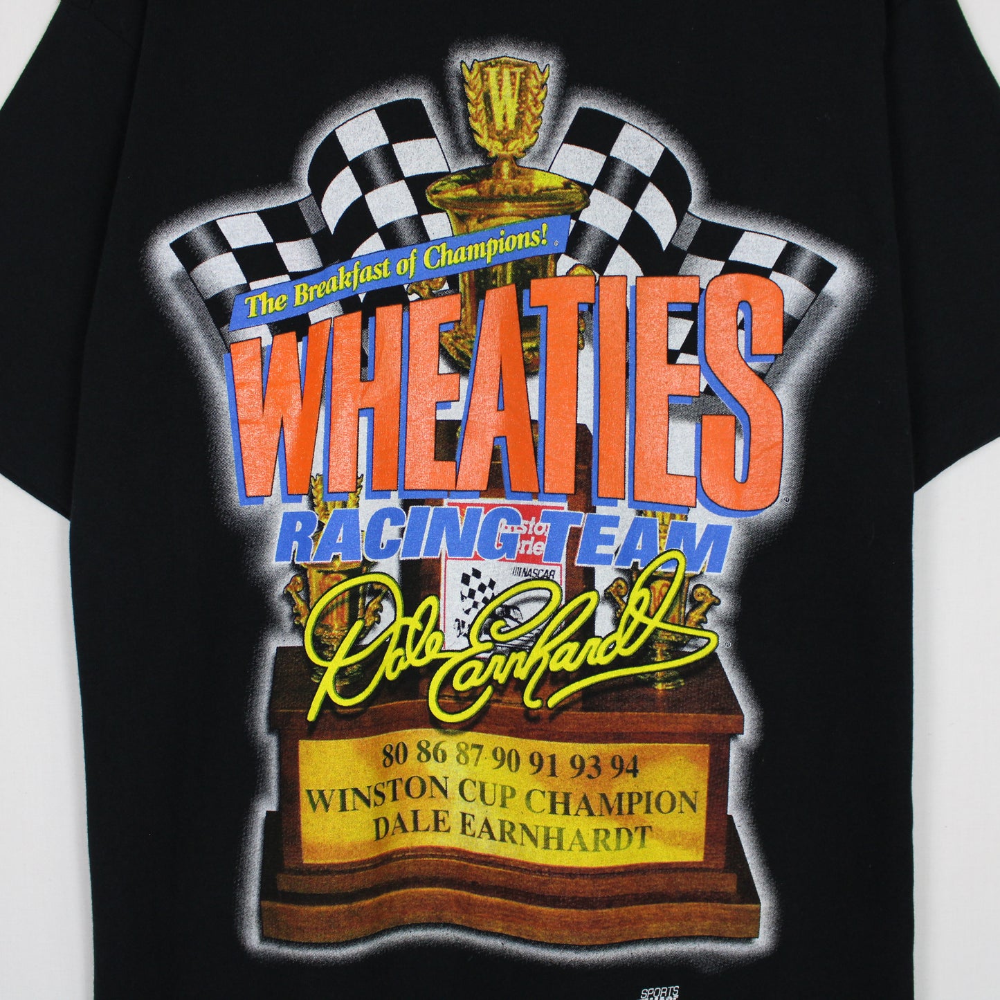 Vintage 1997 Dale Earnhardt Wheaties NASCAR Tee - L